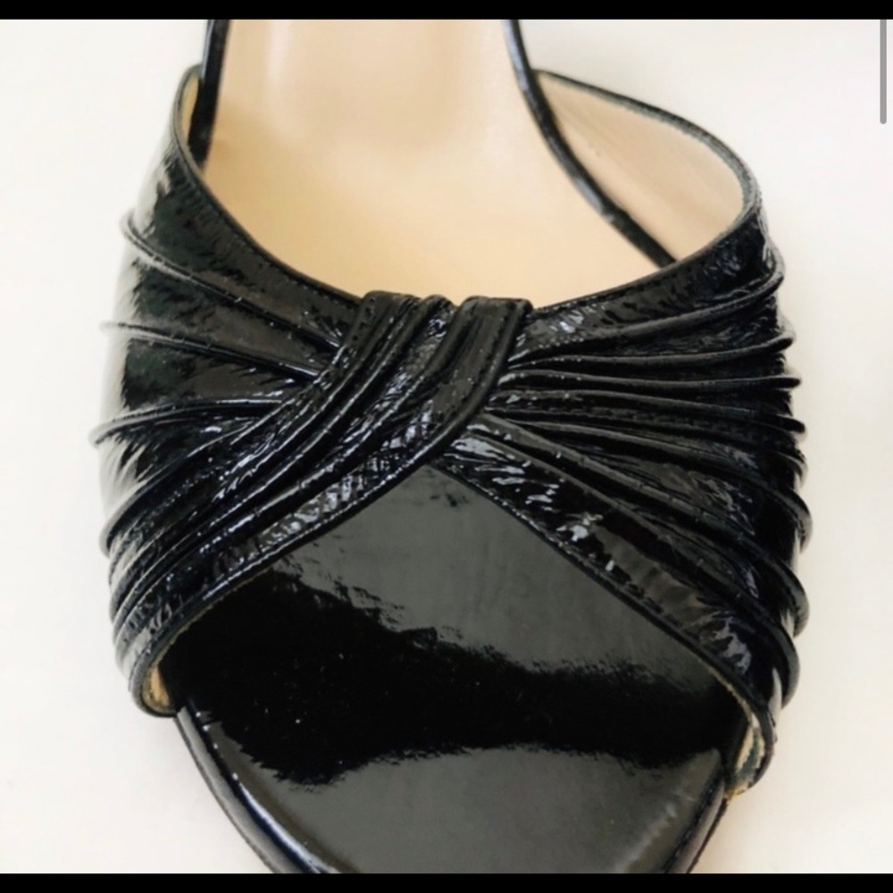Jimmy Choo peep toe D’Orsay leather heels - Picture 3 of 8